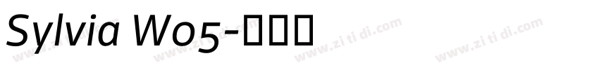 Sylvia W05字体转换